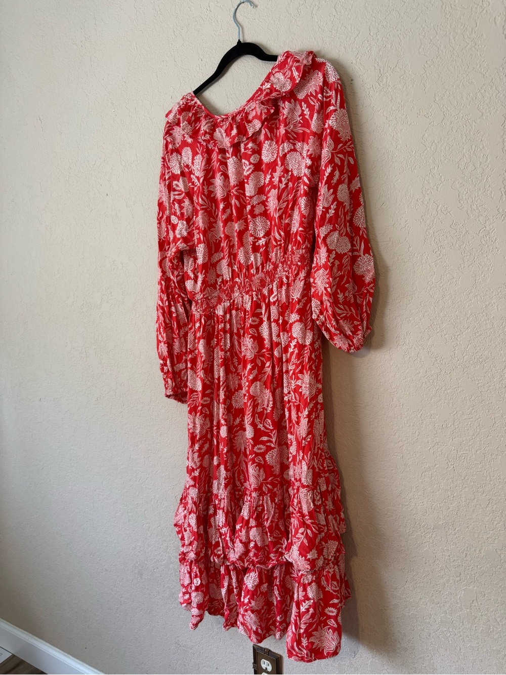 Universal Thread Floral Long Sleeve Tiered Maxi Dress - Picture 9 of 10